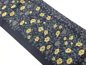 椿模様織出し名古屋帯